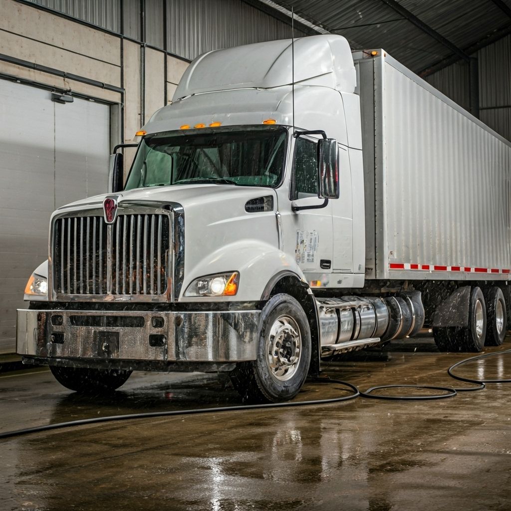 Professional truck washing service
